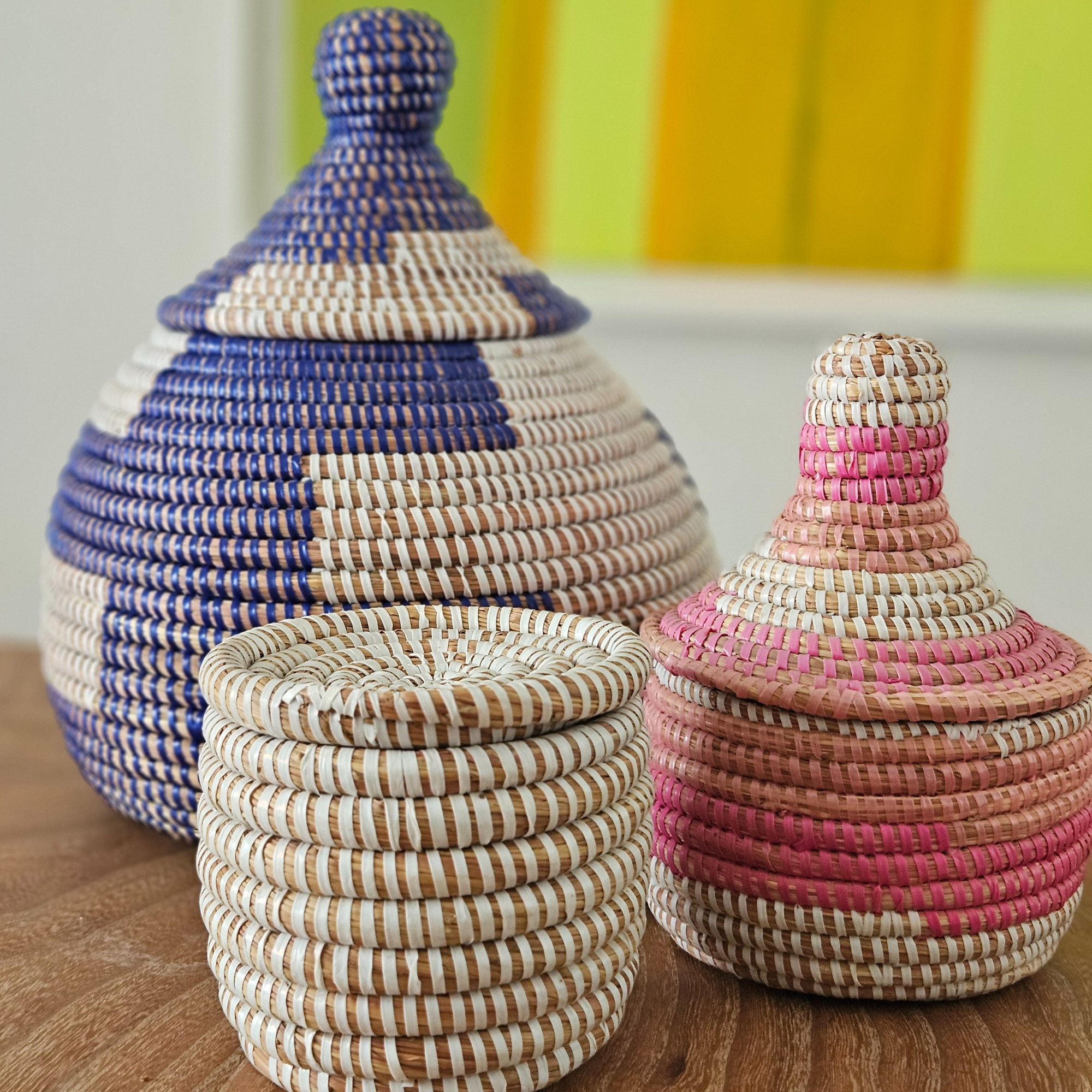 paniers de décoration africains